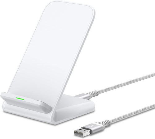 Wireless charging stand - main product shot with USB-C cable