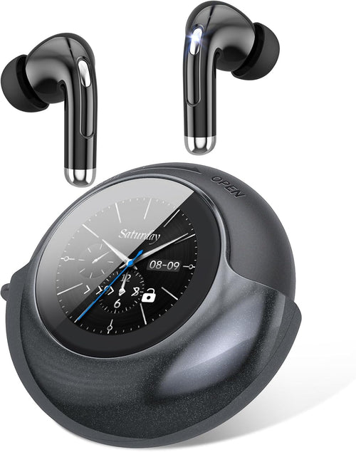 AXIOM SmartBuds Pro - wireless earbuds with LED smart charging case