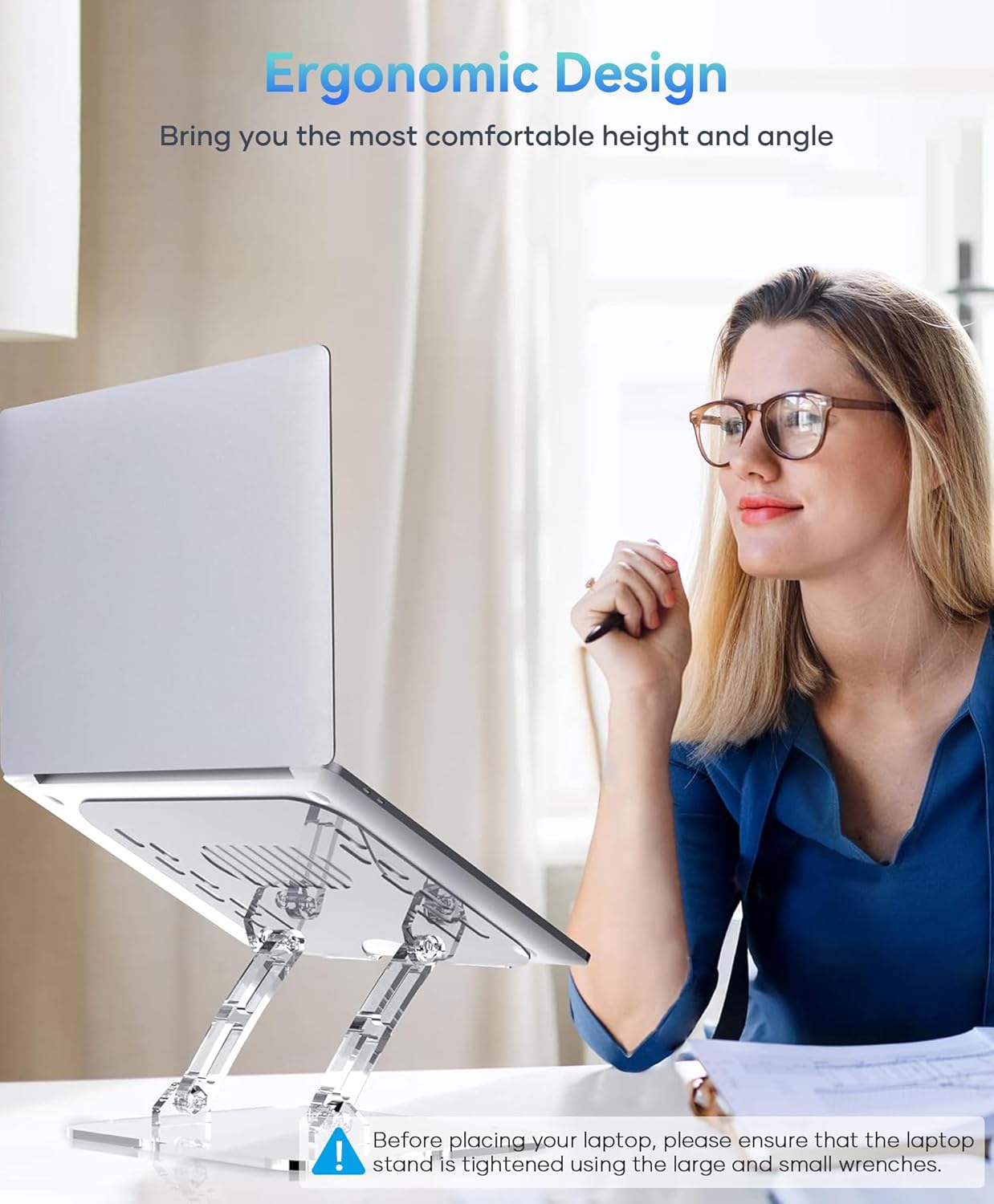 Laptop stand - Ergonomic design lifestyle photo